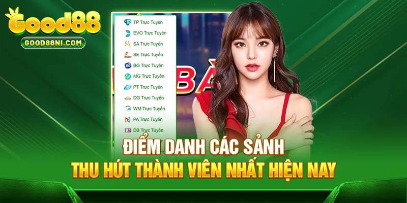 Điểm danh các sảnh thu hút thành viên nhất hiện nay