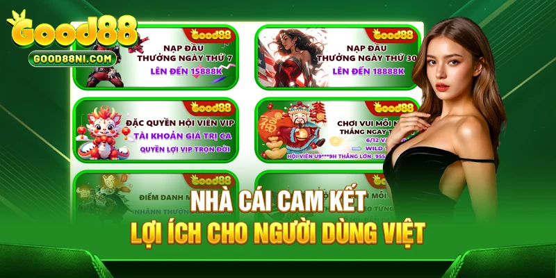 Nhà cái cam kết lợi ích cho người dùng Việt