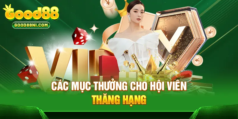 Các mục thưởng cho hội viên thăng hạng